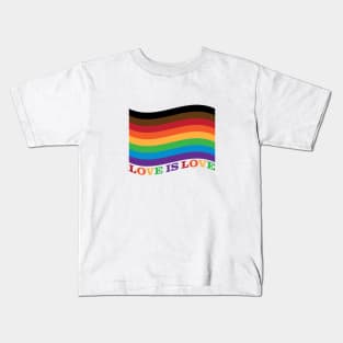 Love is Love Rainbow Flag - Philly Kids T-Shirt